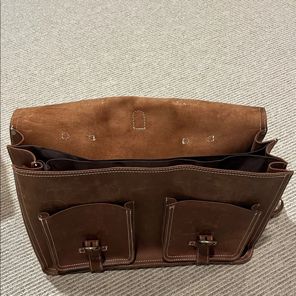 Brown Leather Men's Bag
